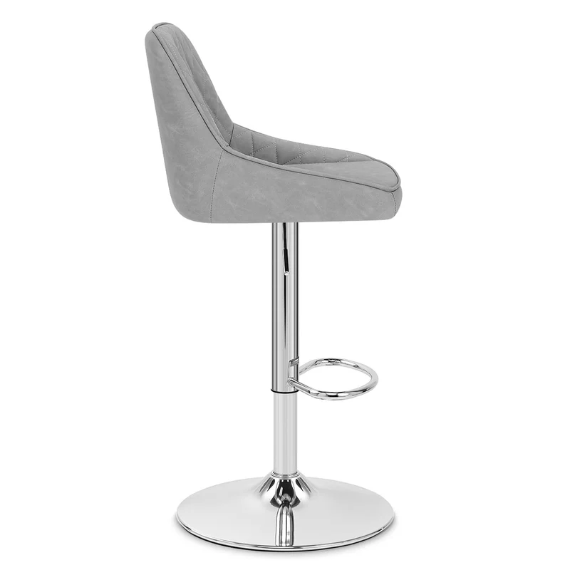 Tabouret Faux Cuir - Darwin Gris
