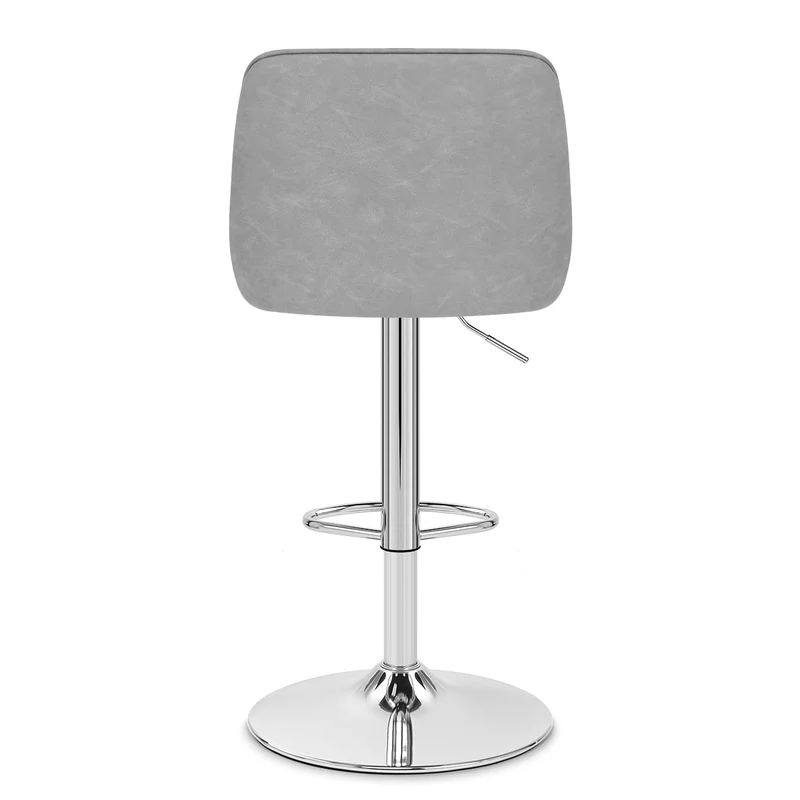 Tabouret Faux Cuir - Darwin Gris