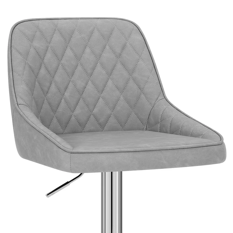 Tabouret Faux Cuir - Darwin Gris