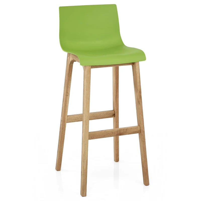 Tabouret de Bar Résine Bois - Drift ABS Vert