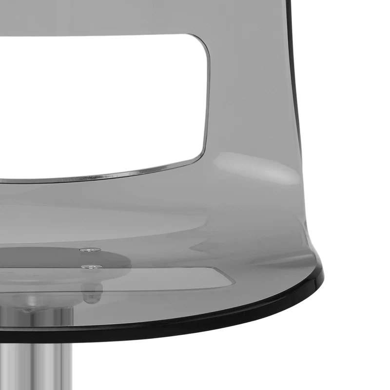 Chaise de Bar Plastique Chrome Brossé - Stardust Gris