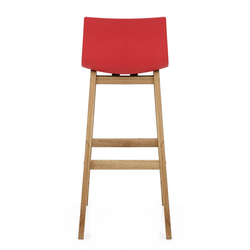Tabouret de Bar Résine Bois - Drift ABS Rouge