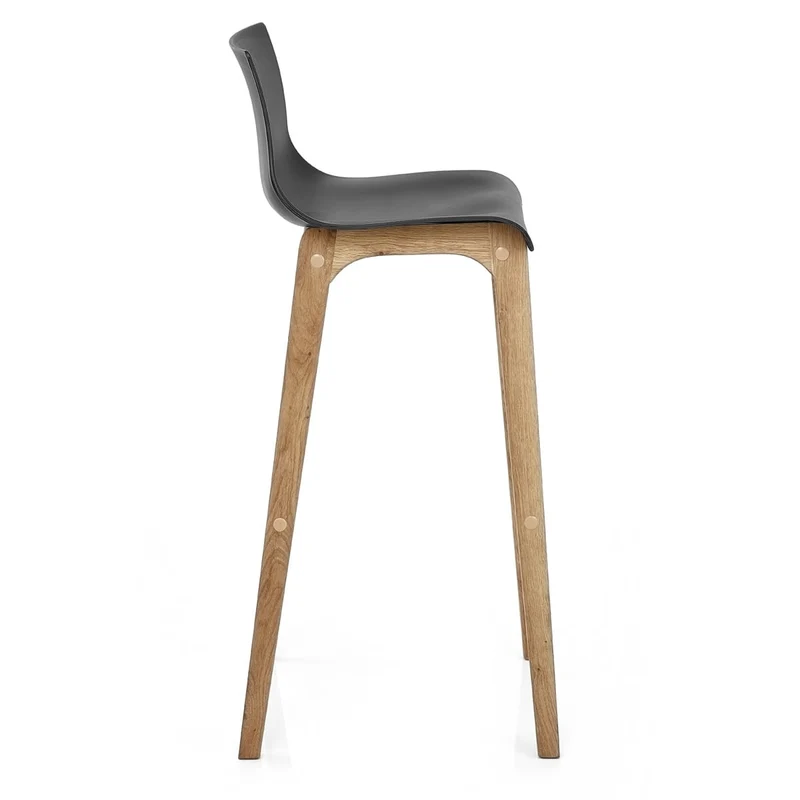 Tabouret de Bar Résine Bois - Drift ABS Noir