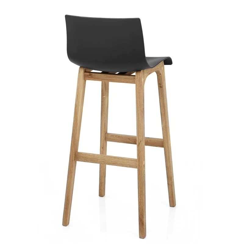 Tabouret de Bar Résine Bois - Drift ABS Noir