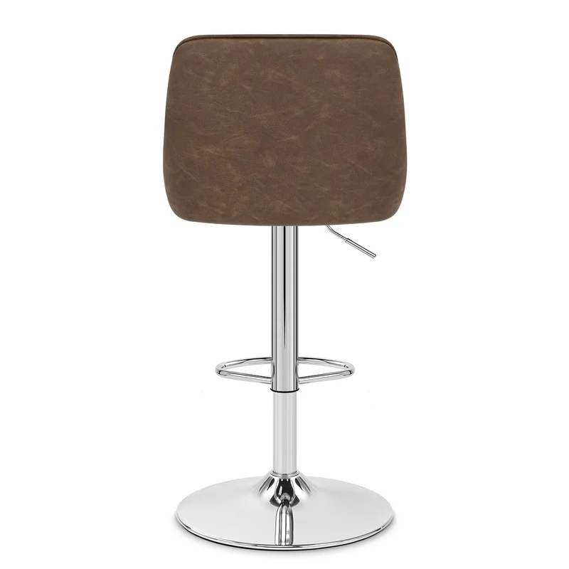 Tabouret Faux Cuir - Darwin Marron