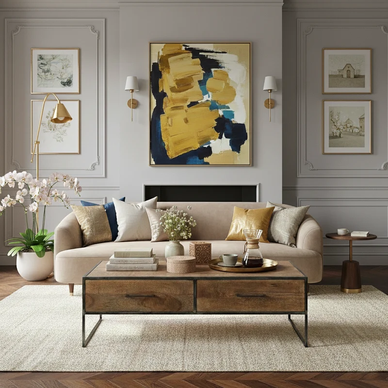 Table basse 2 tiroirs | Mango Stockholm