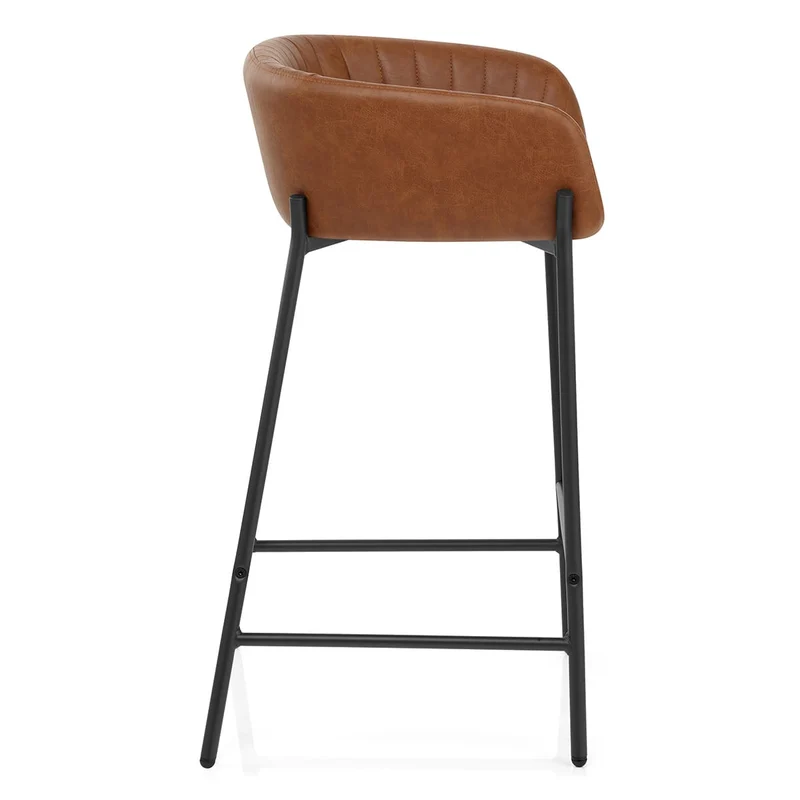 Tabouret de Bar Faux Cuir - Cub Marron