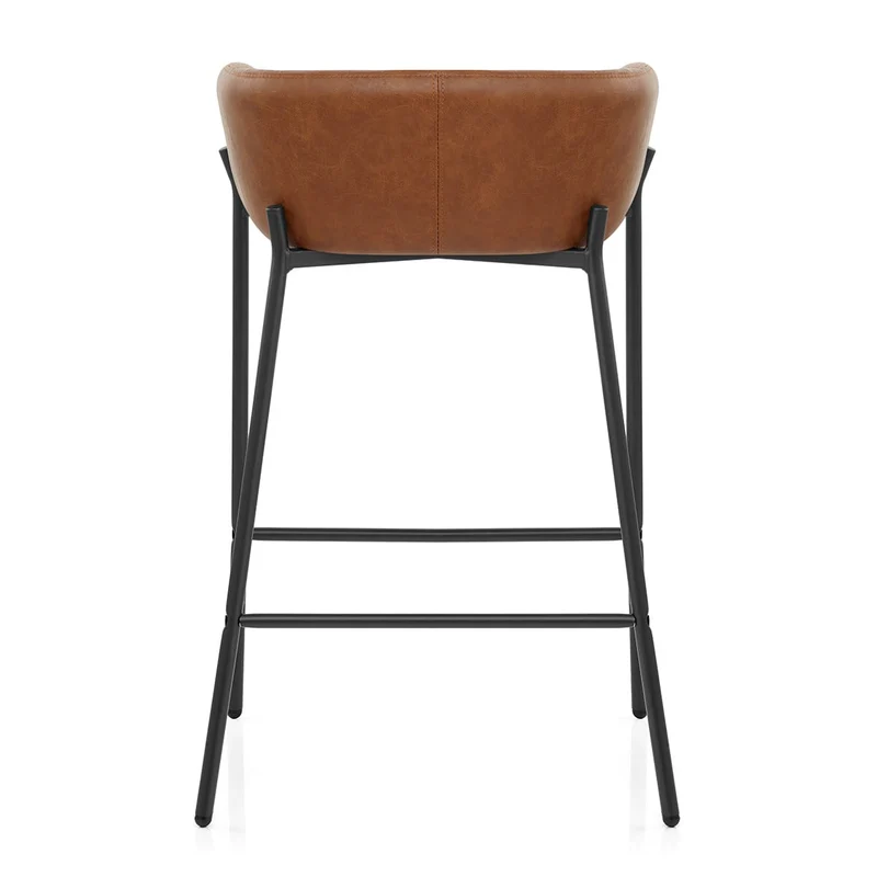 Tabouret de Bar Faux Cuir - Cub Marron