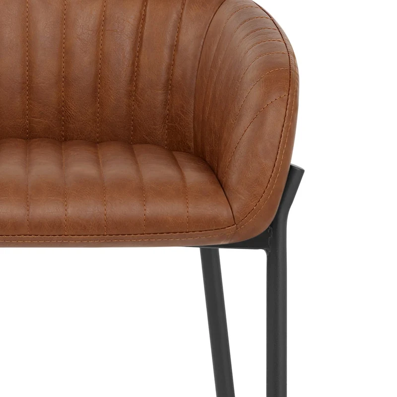 Tabouret de Bar Faux Cuir - Cub Marron