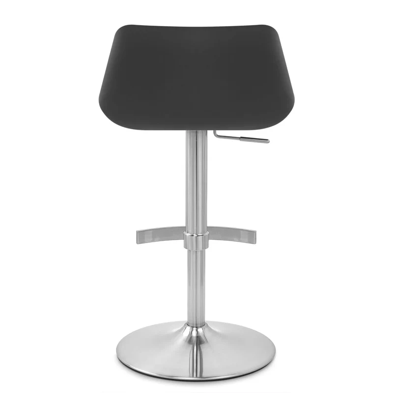 Tabouret de Bar Cuir Véritable - Christiana Noir