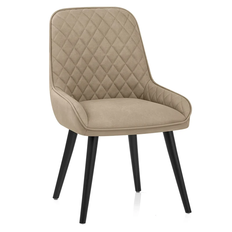 Chaise Faux Cuir - Azure Taupe