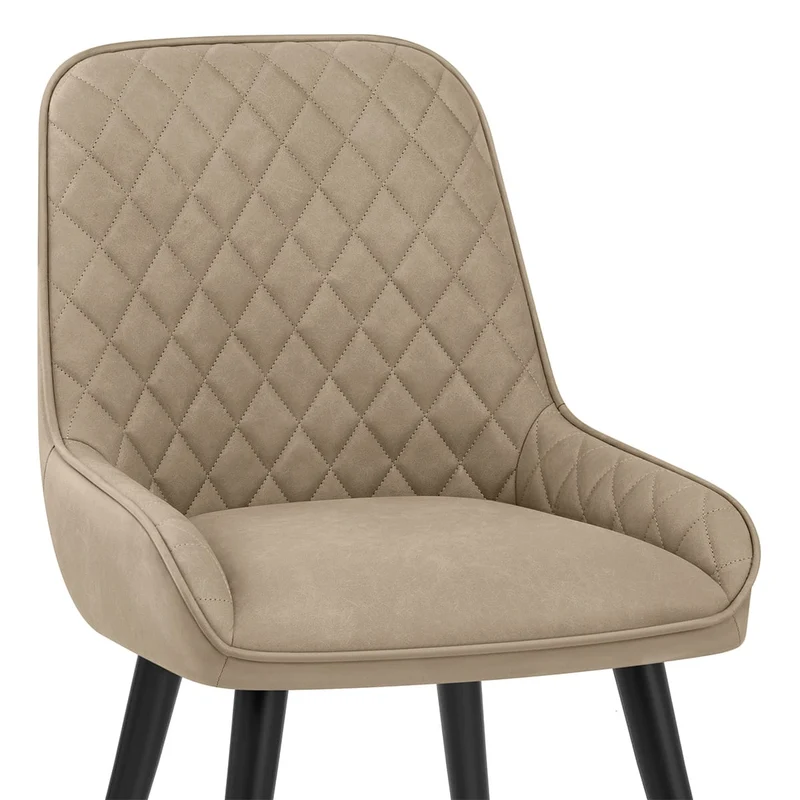 Chaise Faux Cuir - Azure Taupe