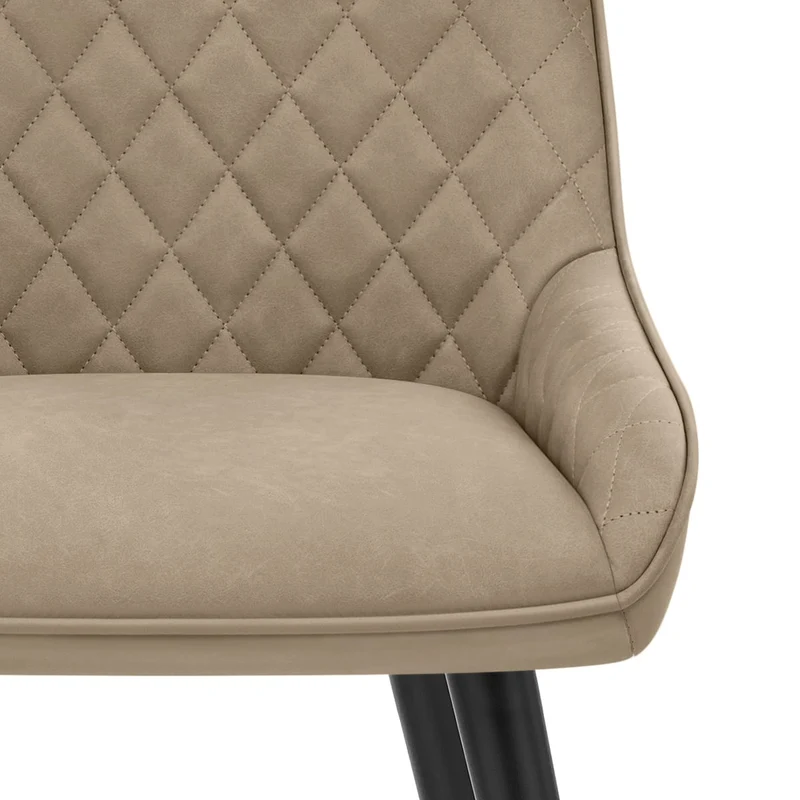 Chaise Faux Cuir - Azure Taupe