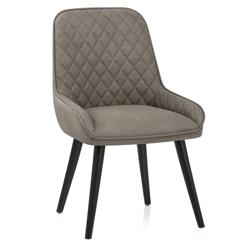 Chaise Faux Cuir - Azure Gris