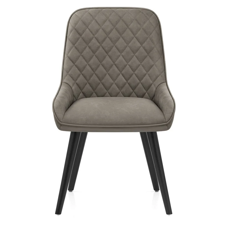 Chaise Faux Cuir - Azure Gris