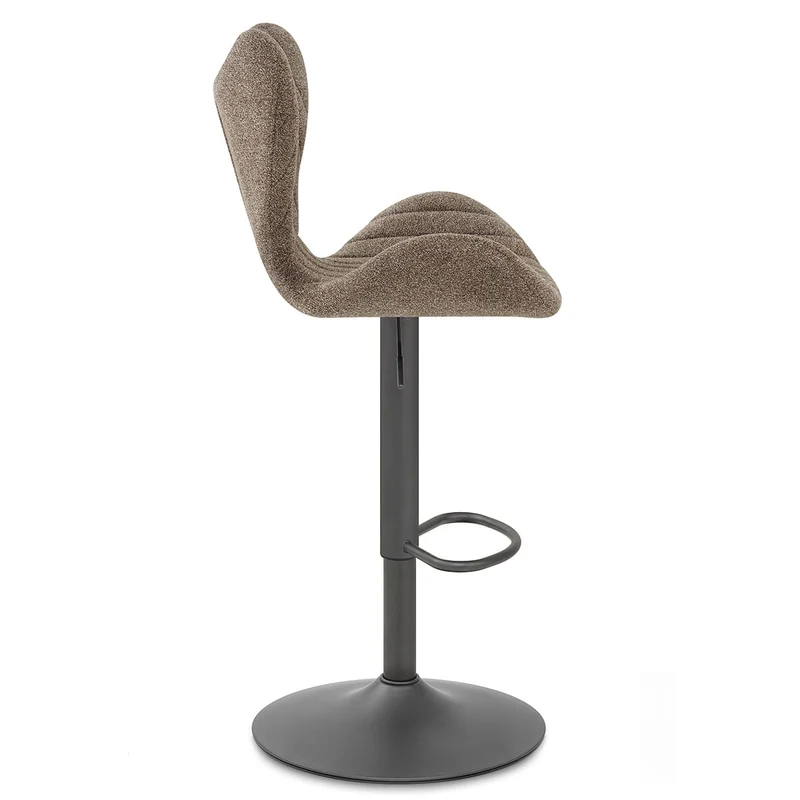 Tabouret Graphite Tissu - BB Swivel Marron