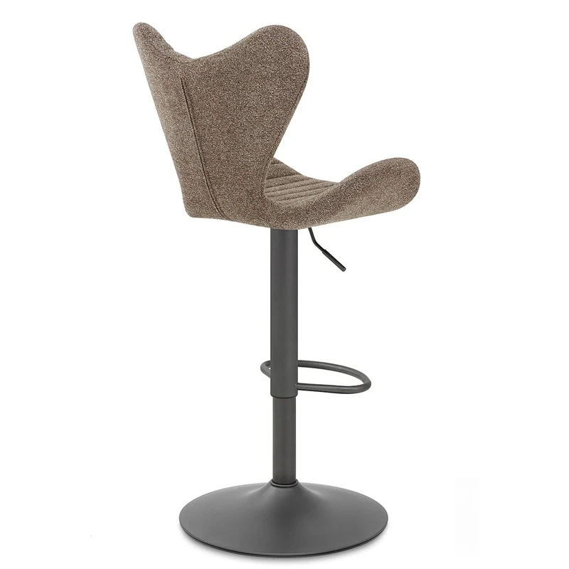 Tabouret Graphite Tissu - BB Swivel Marron