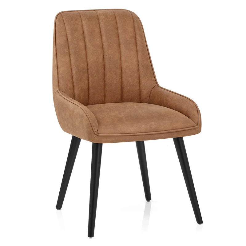Chaise Faux Cuir - Rosa Marron