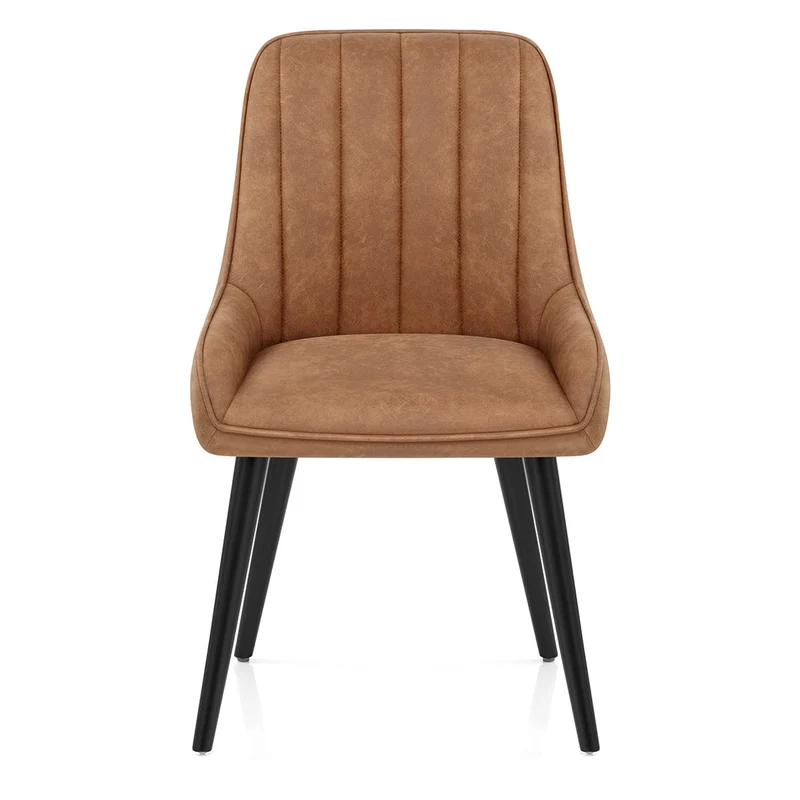 Chaise Faux Cuir - Rosa Marron