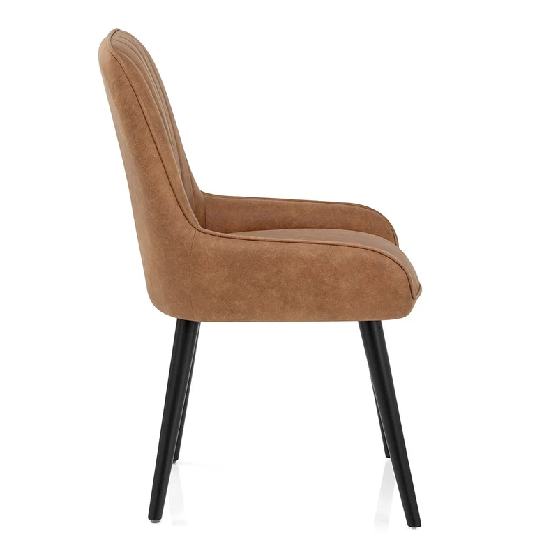 Chaise Faux Cuir - Rosa Marron