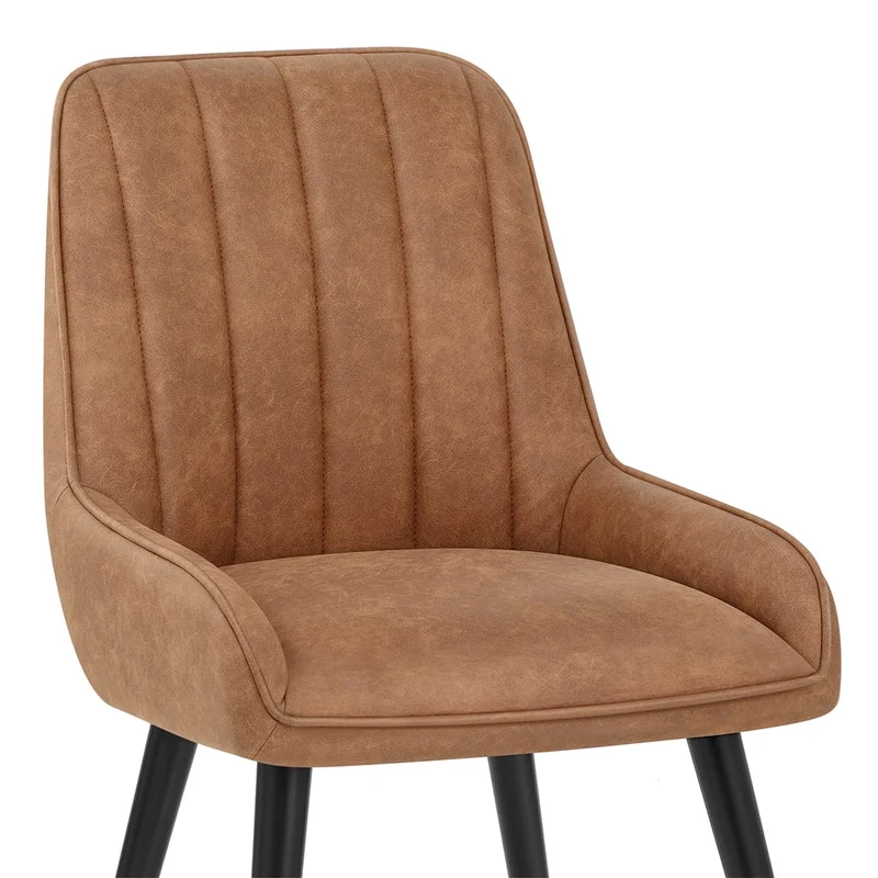 Chaise Faux Cuir - Rosa Marron