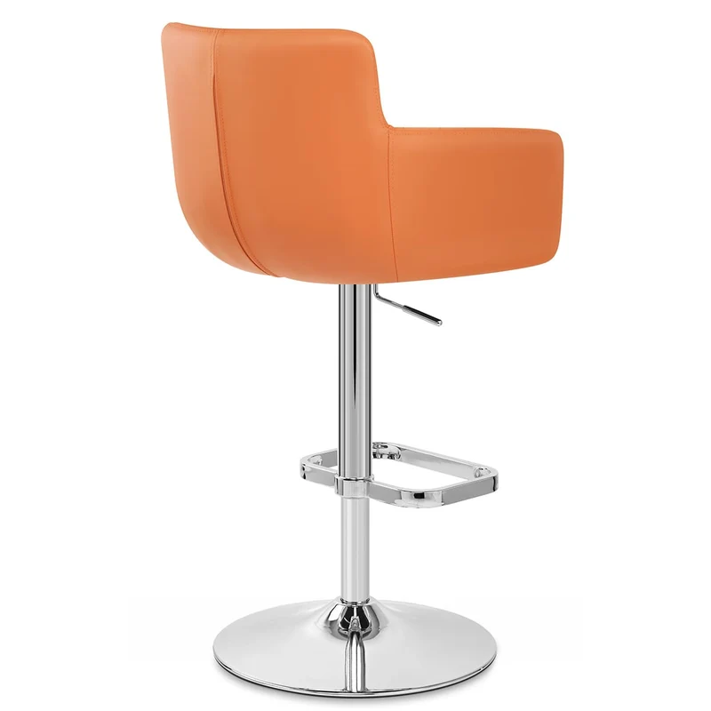 Tabouret Faux Cuir - Felipe Orange