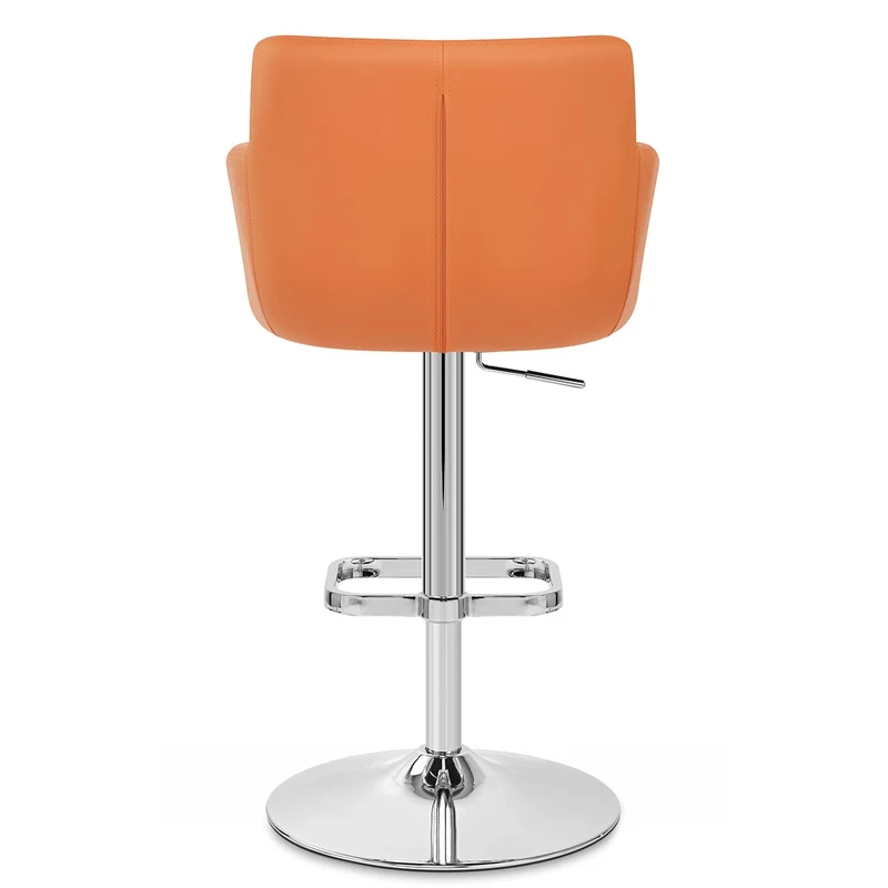 Tabouret Faux Cuir - Felipe Orange
