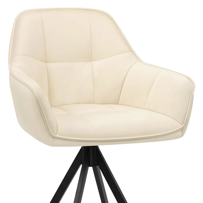 Tabouret Faux Cuir - Venice Crème