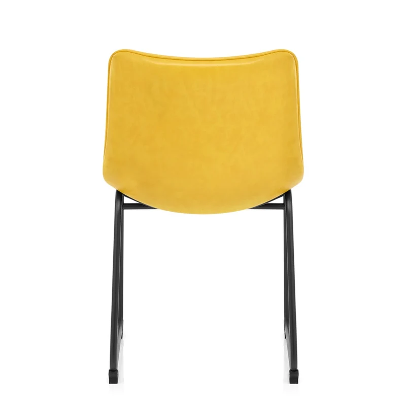 Chaise Faux Cuir - Tucker Jaune