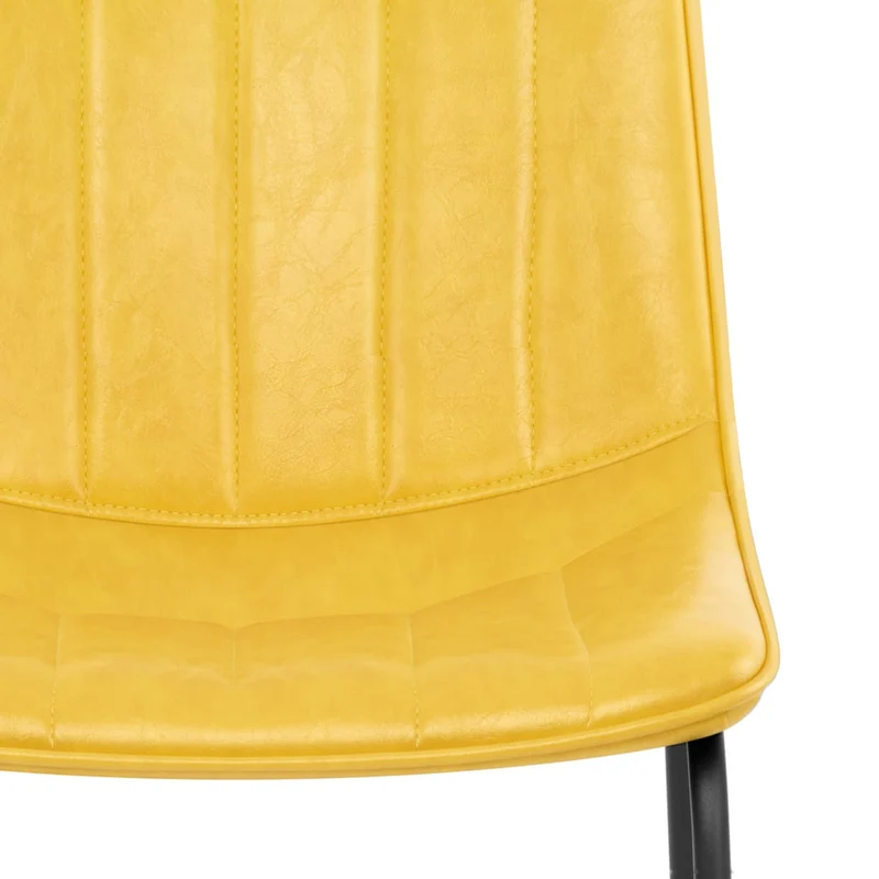 Chaise Faux Cuir - Tucker Jaune