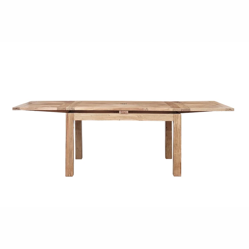 Table rectangulaire à rallonges 130x90cm naturelle | Acacia Gordon