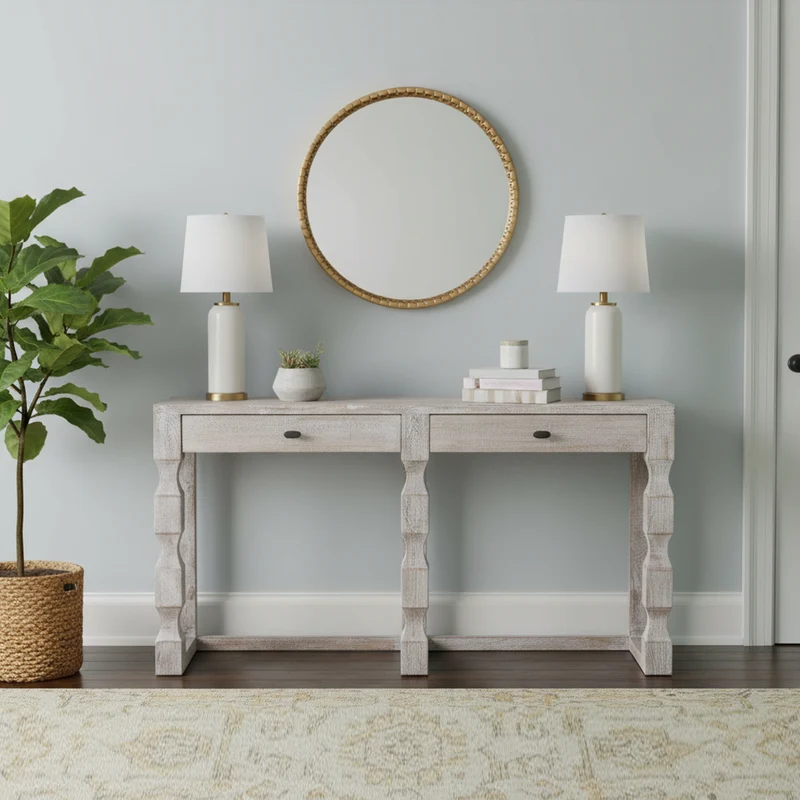 Grande console en bois | Mango Hampton