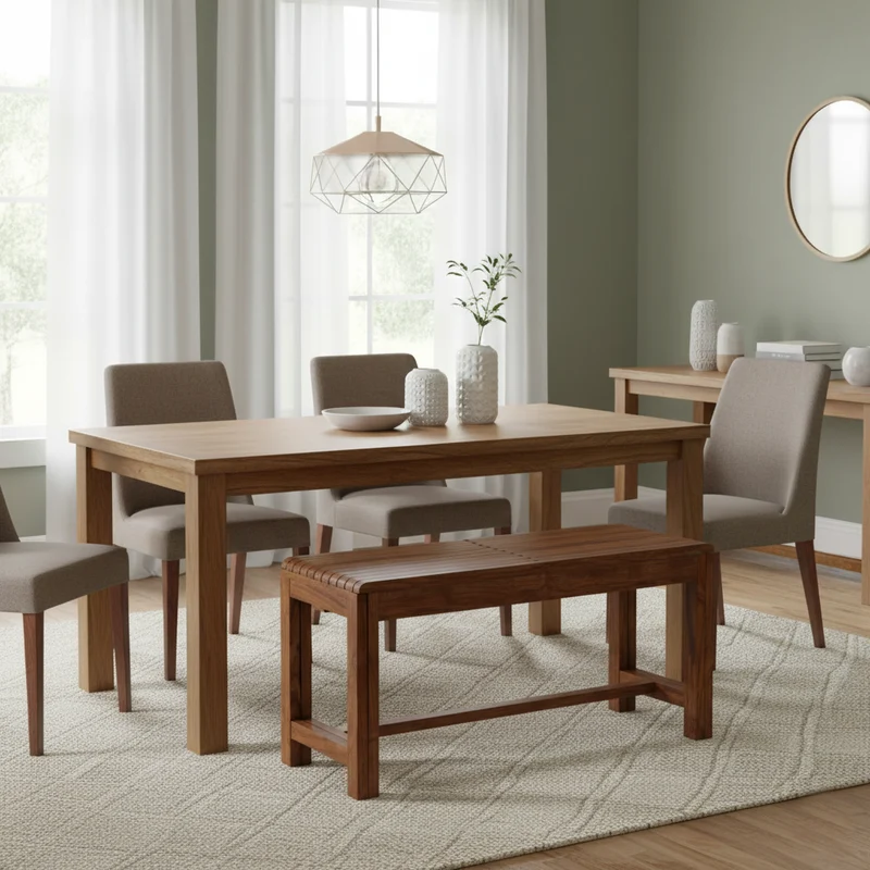 Banc extensible en acacia | Acacia Bradford