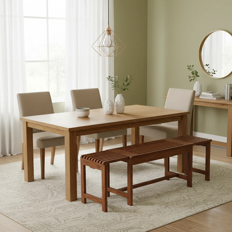 Banc extensible en acacia | Acacia Bradford