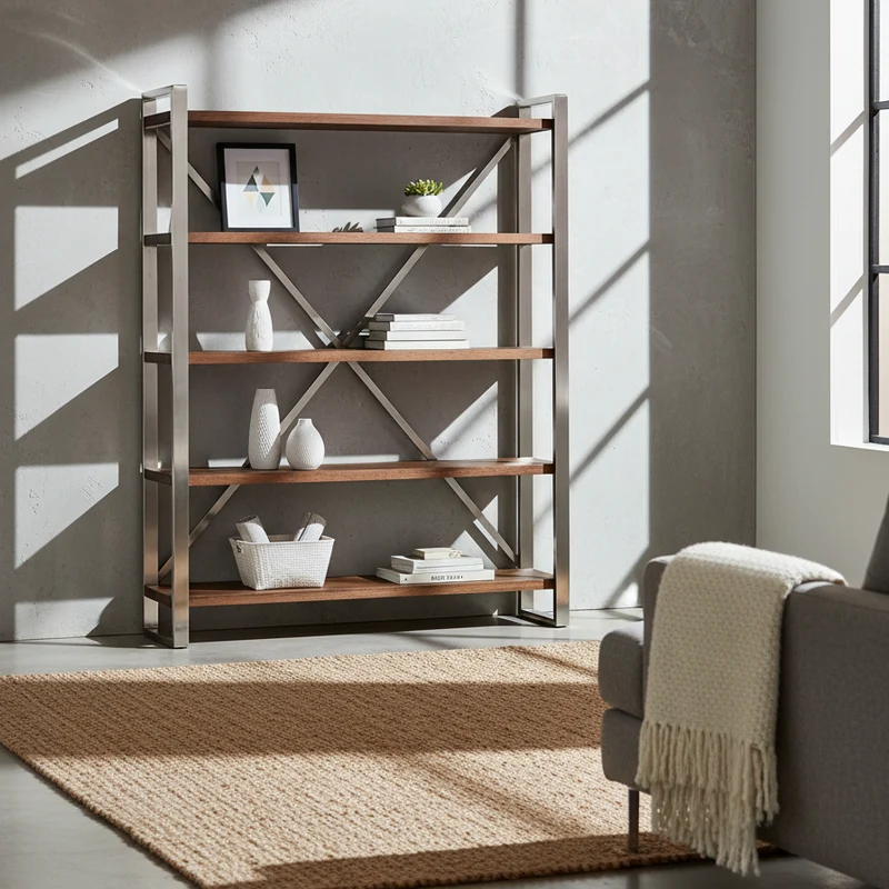 Étagère cross | Acacia Stainless III