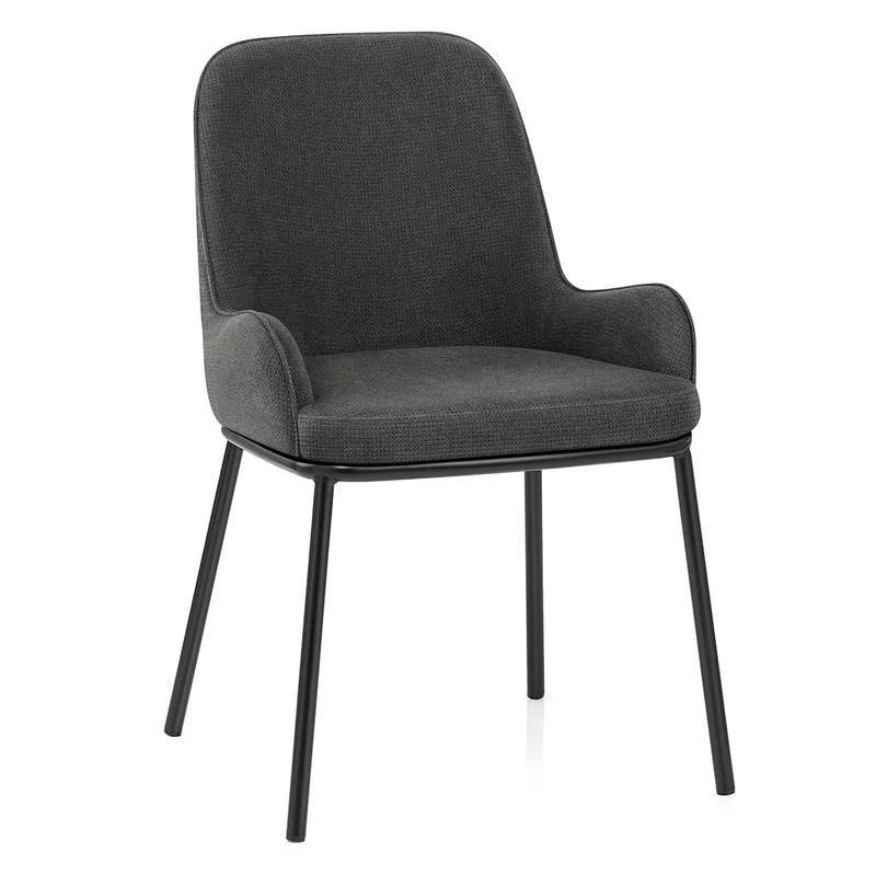 Chaise Tissu - Cameo Gris Foncé