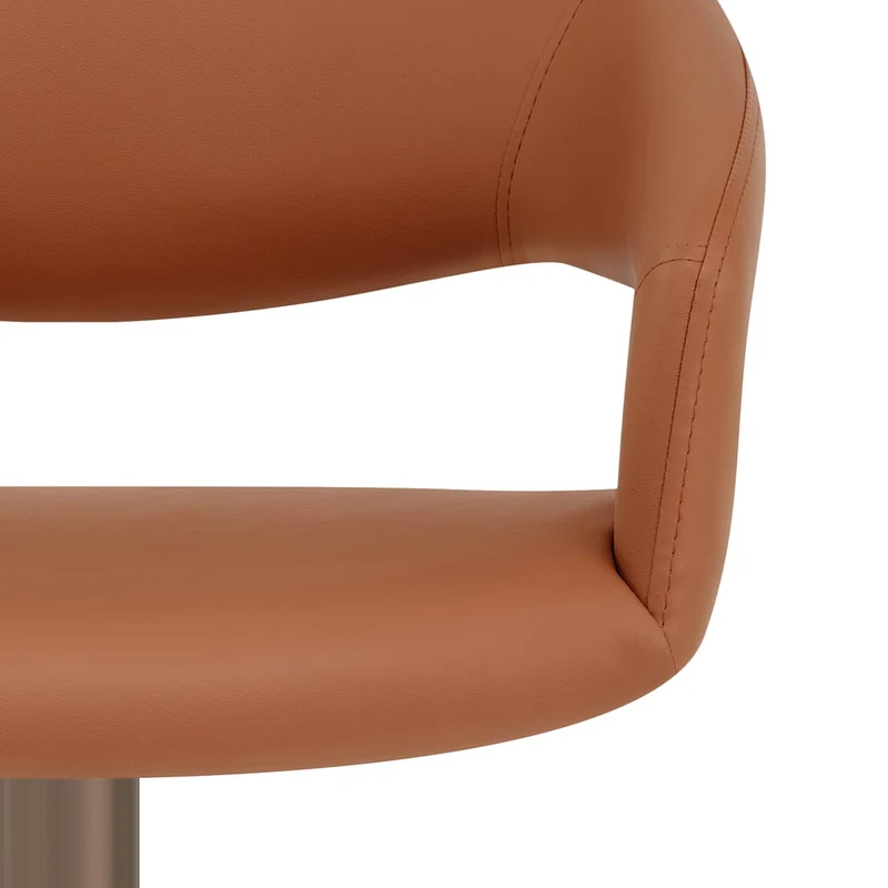 Tabouret de bar faux cuir - Washington Marron