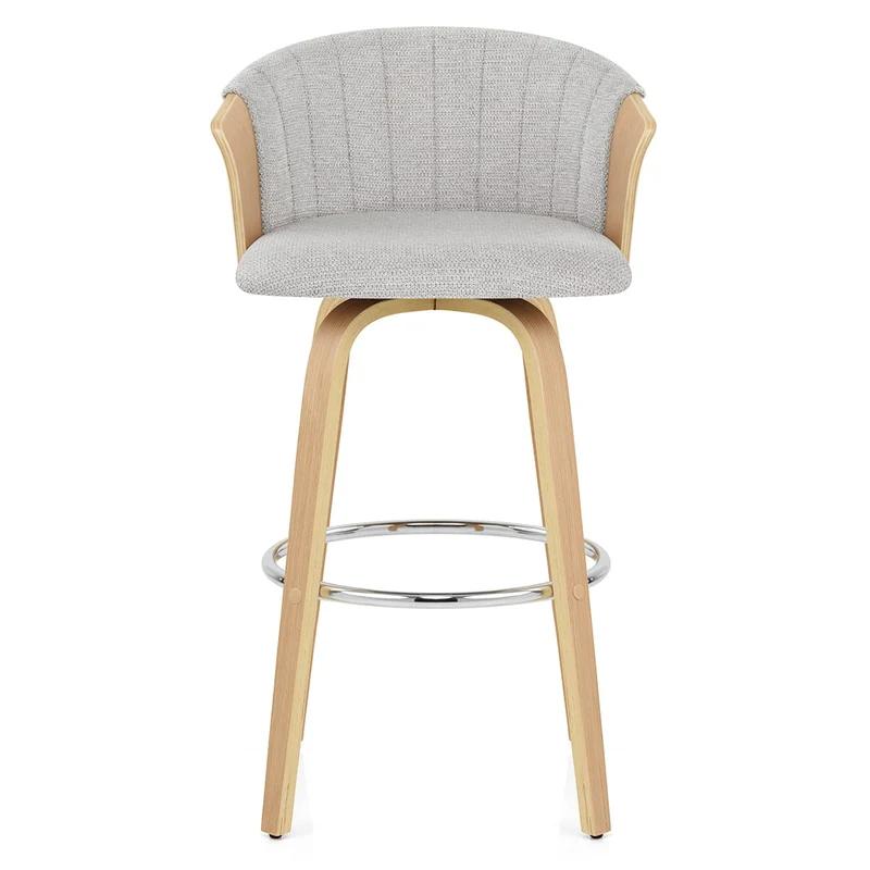 Tabouret de bar Tissu - Coral Gris