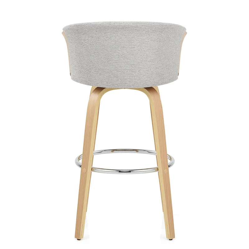 Tabouret de bar Tissu - Coral Gris