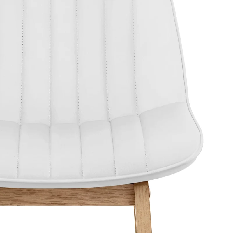 Tabouret de bar faux cuir - Cove Blanc