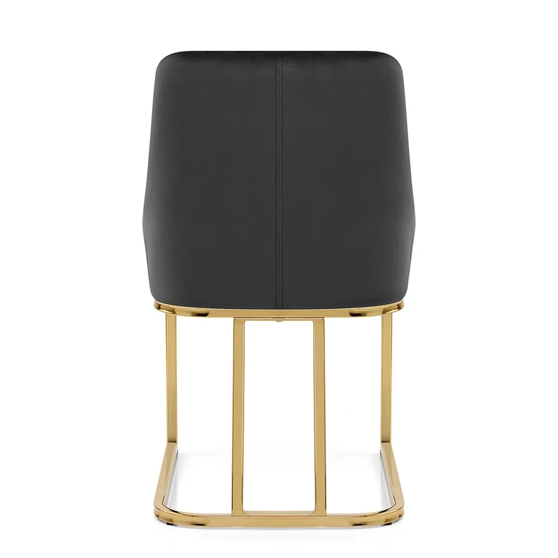 Chaise Velours - Paget Noir