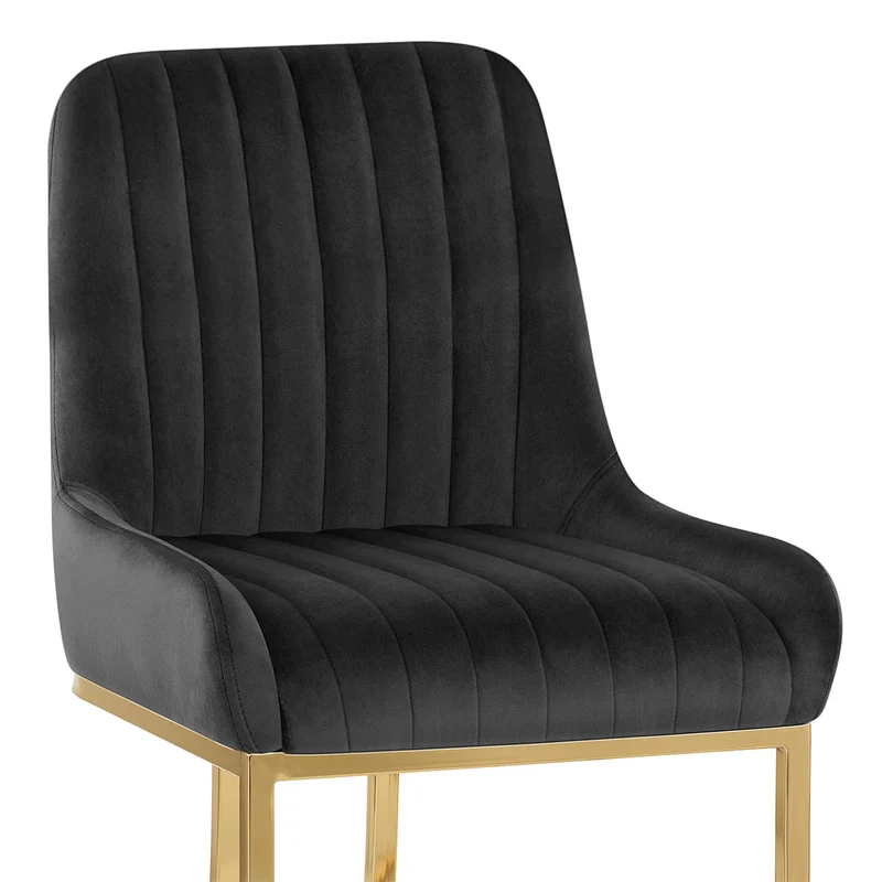 Chaise Velours - Paget Noir