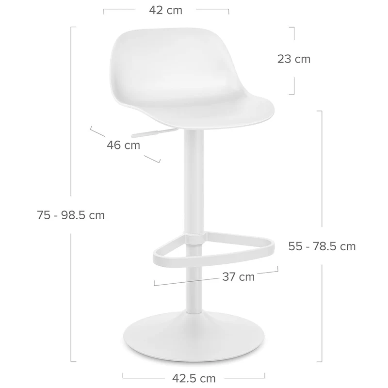 Tabouret de Bar - Nero Blanc