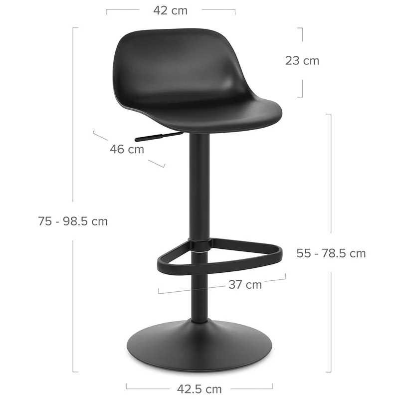 Tabouret de Bar - Nero Noir