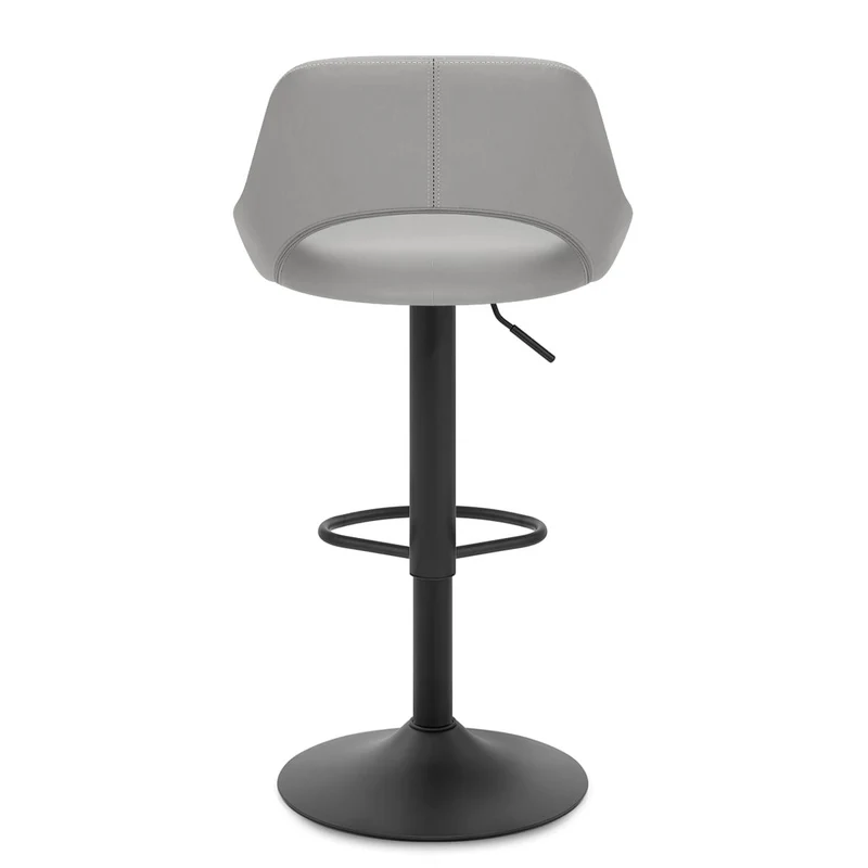 Tabouret de Bar Faux Cuir - Nadia Gris