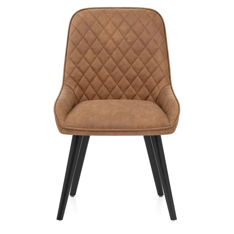 Chaise Faux Cuir - Azure Marron