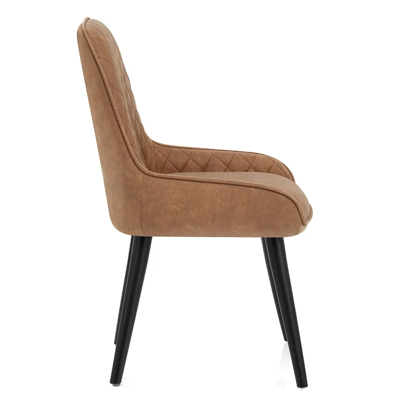 Chaise Faux Cuir - Azure Marron