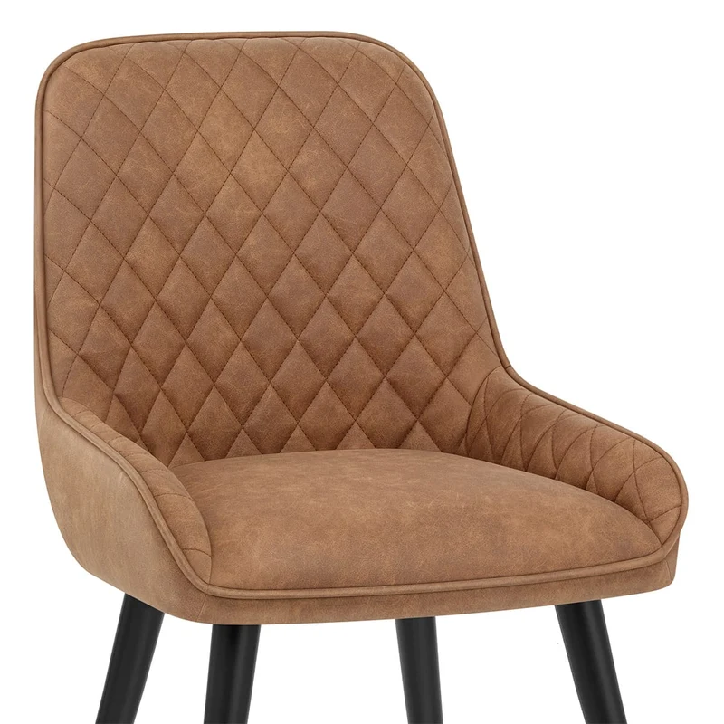 Chaise Faux Cuir - Azure Marron