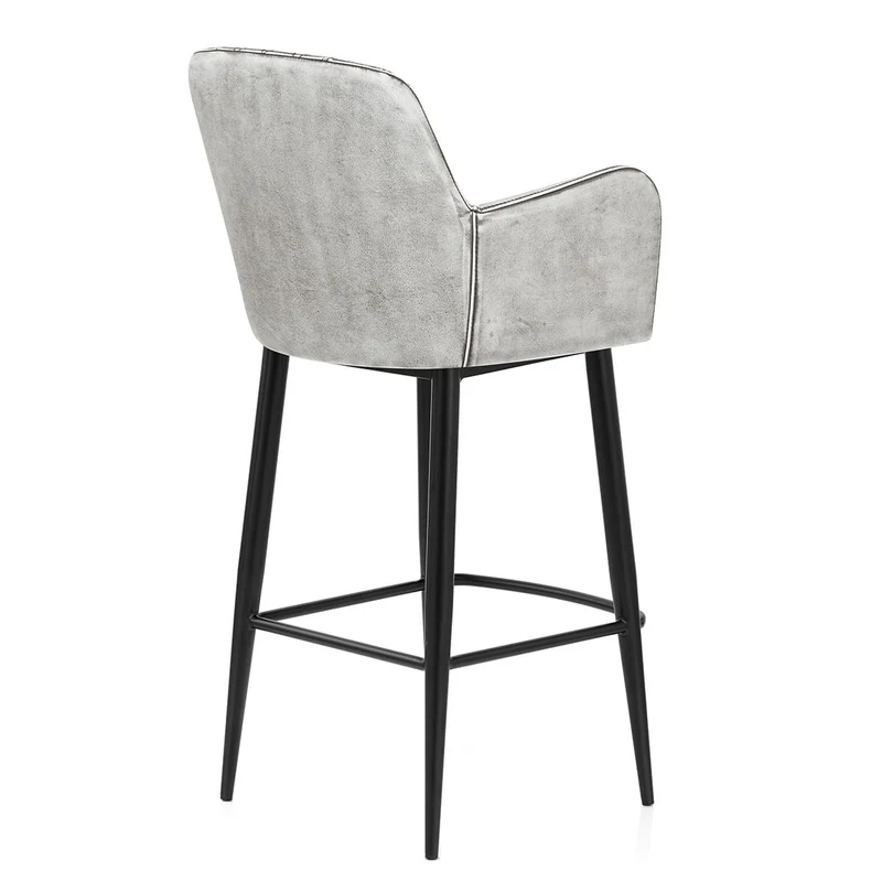 Tabouret de Bar Faux Cuir - Maverick Blanc