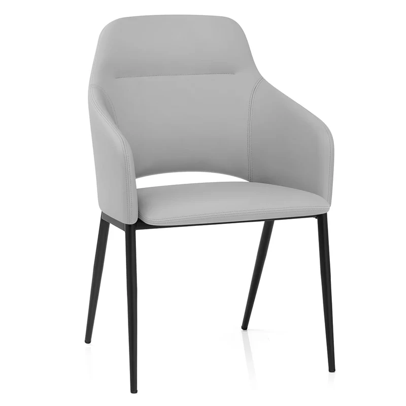 Chaise Faux Cuir - Palma Gris